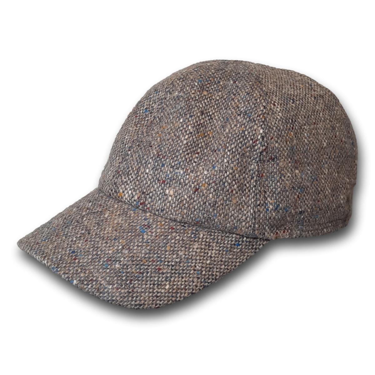 Monaco Tweed Ball Cap with Ear Cuff