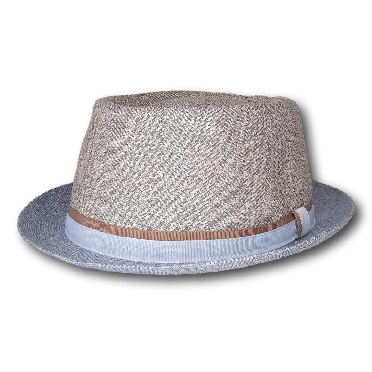 Two-Tone Cotton Pork Pie
