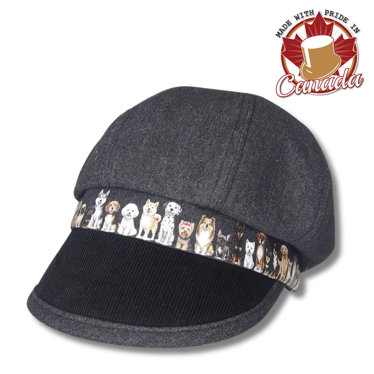 Denim Newsboy with Assorted Bands
