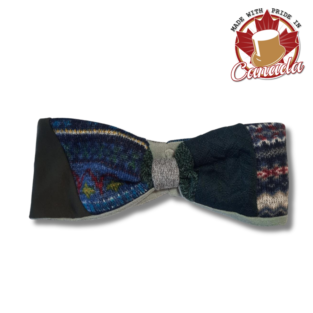 Patchwork Recycled Materials Headband