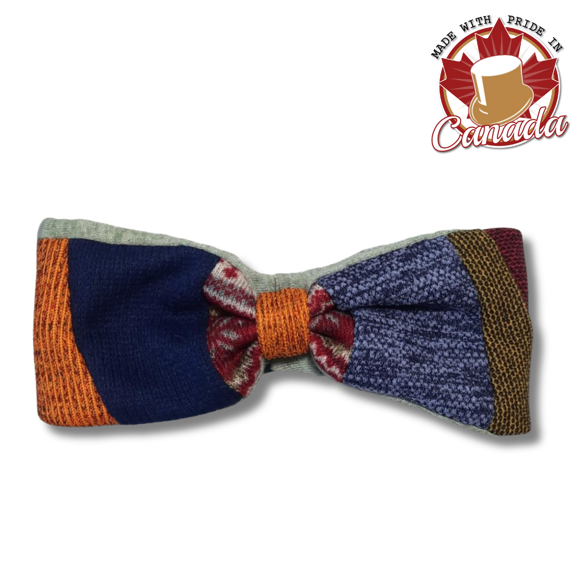 Patchwork Recycled Materials Headband