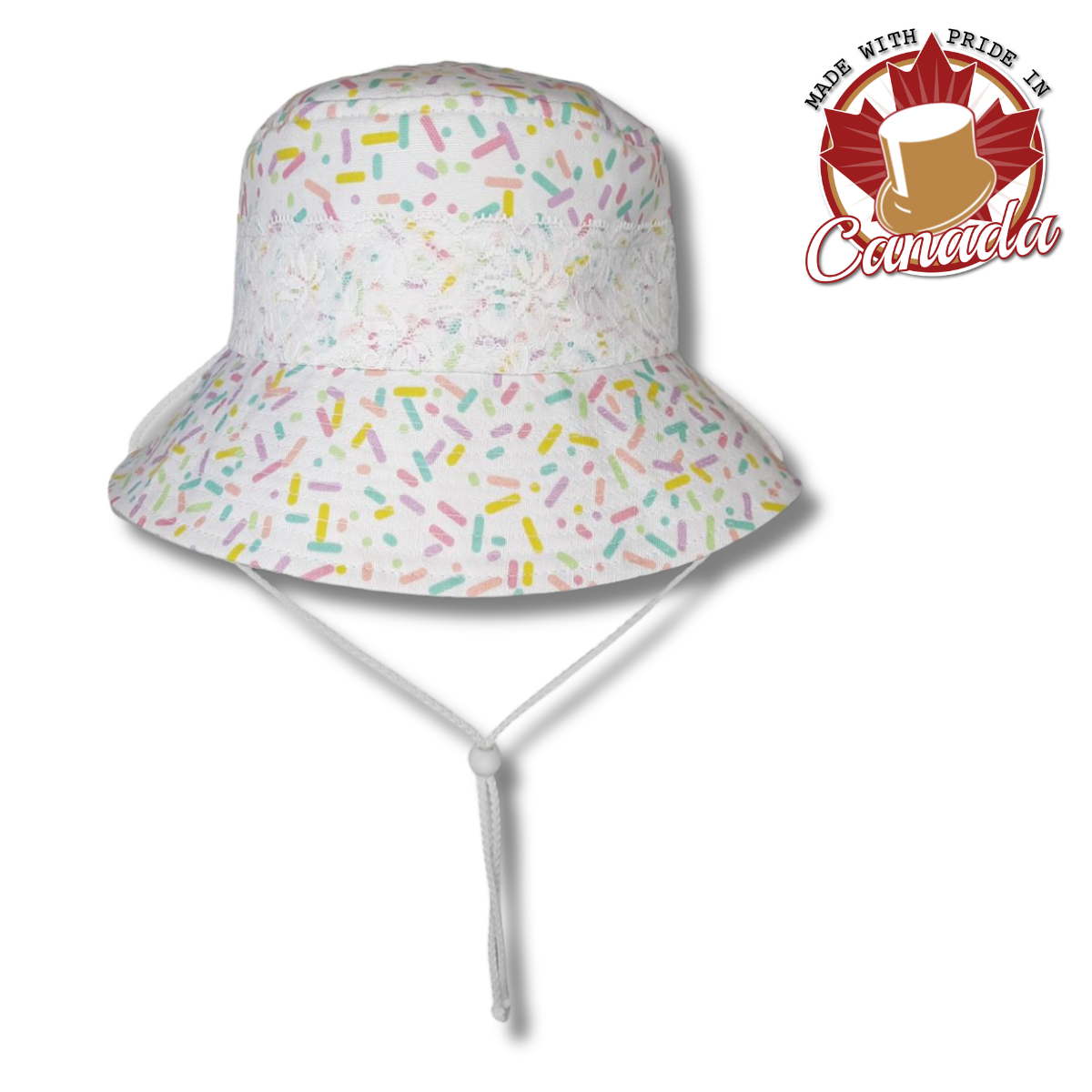 Perfect Bucket with Chin Cord and Lace