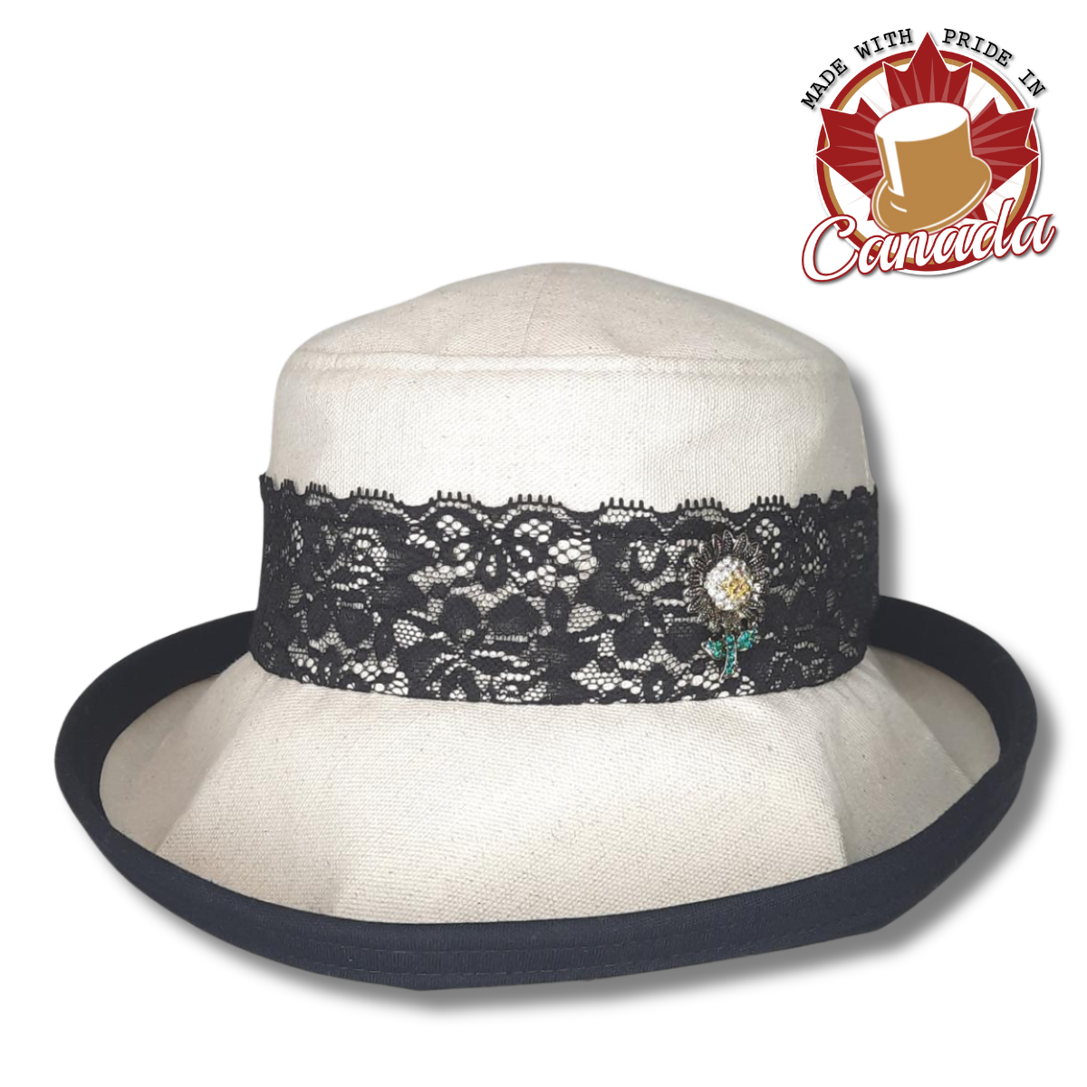 Perfect Hat with Lace Band