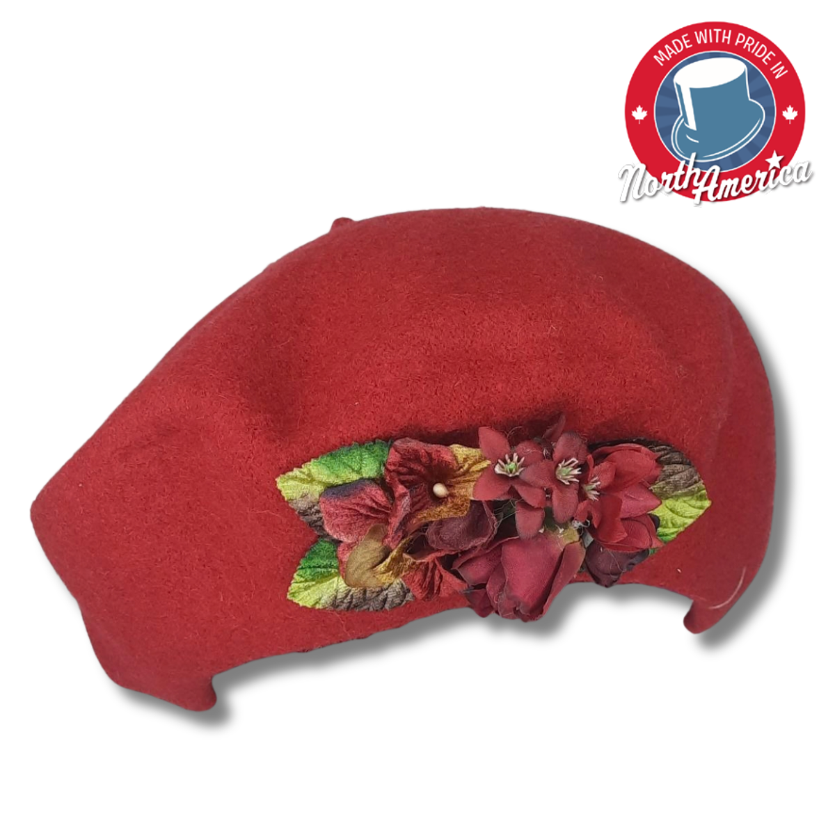 Beret with Rosettes