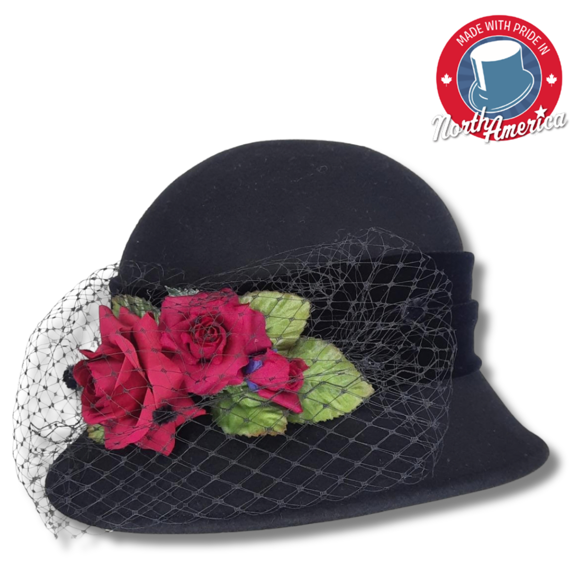 Cloche with Flowers and Netting