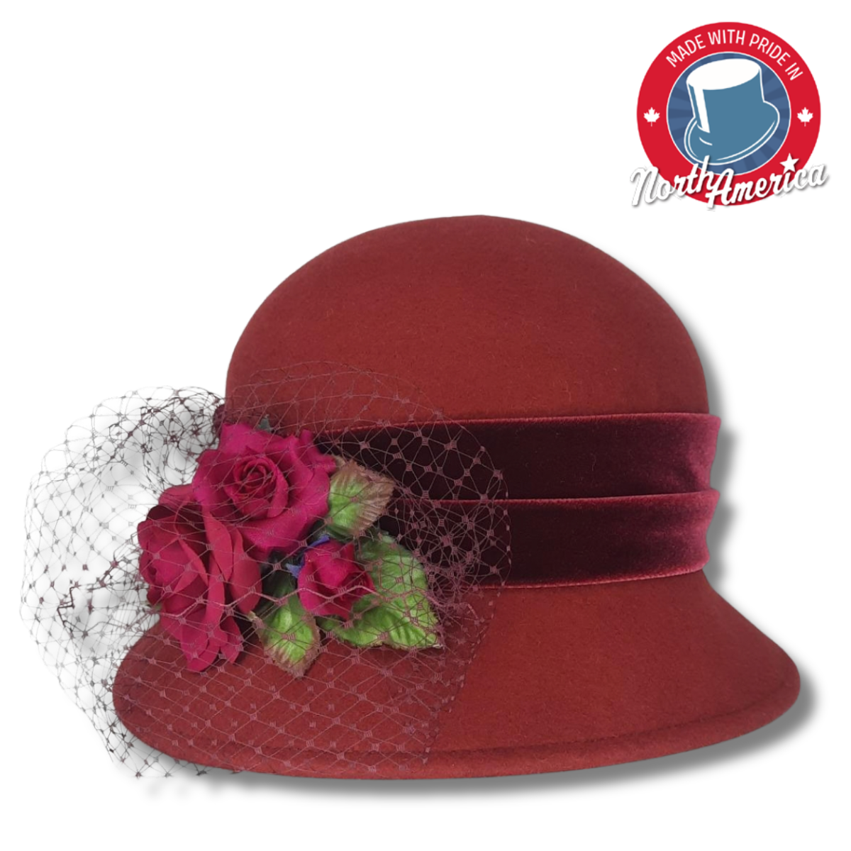 Cloche with Flowers and Netting