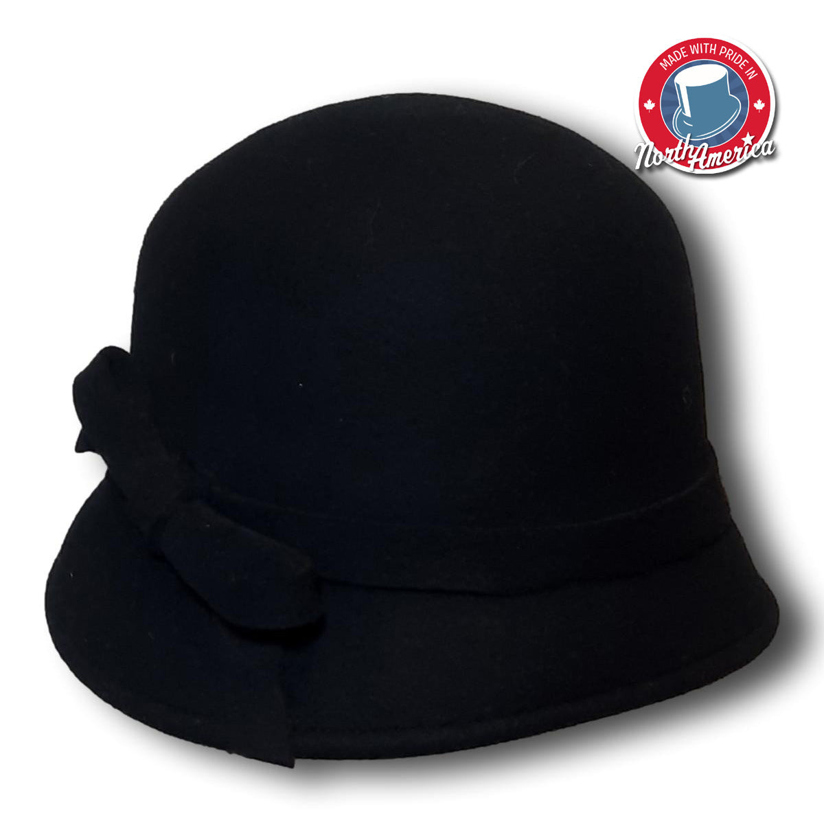 Classic Cloche with Slanted Bow