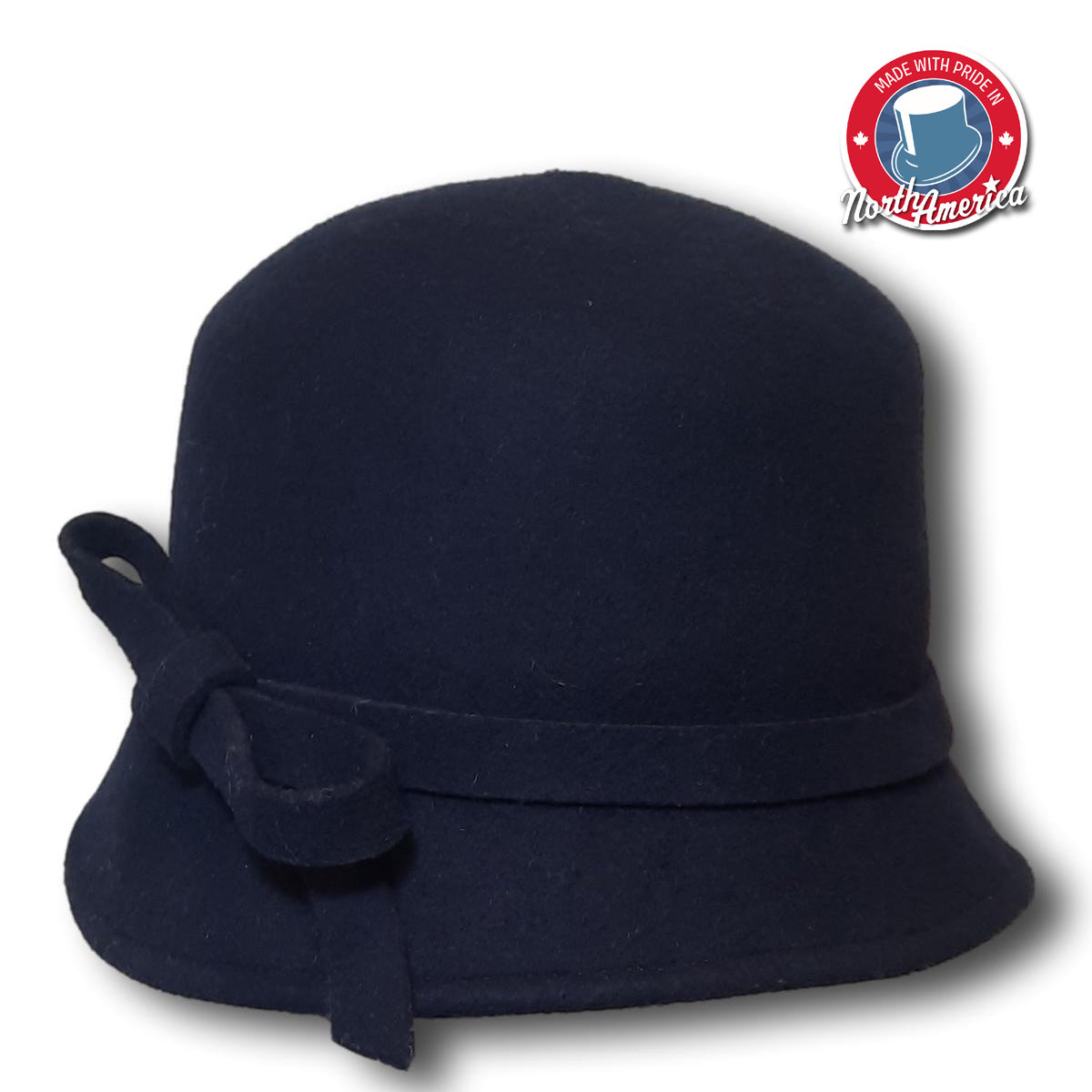 Classic Cloche with Slanted Bow