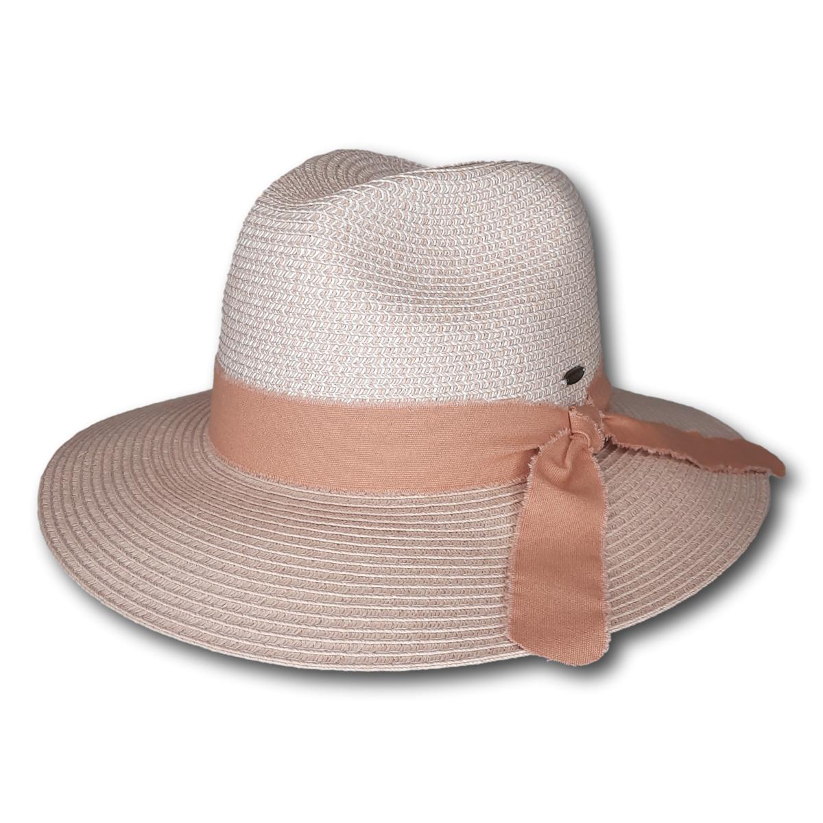 Two-Tone Fedora with Frayed Band