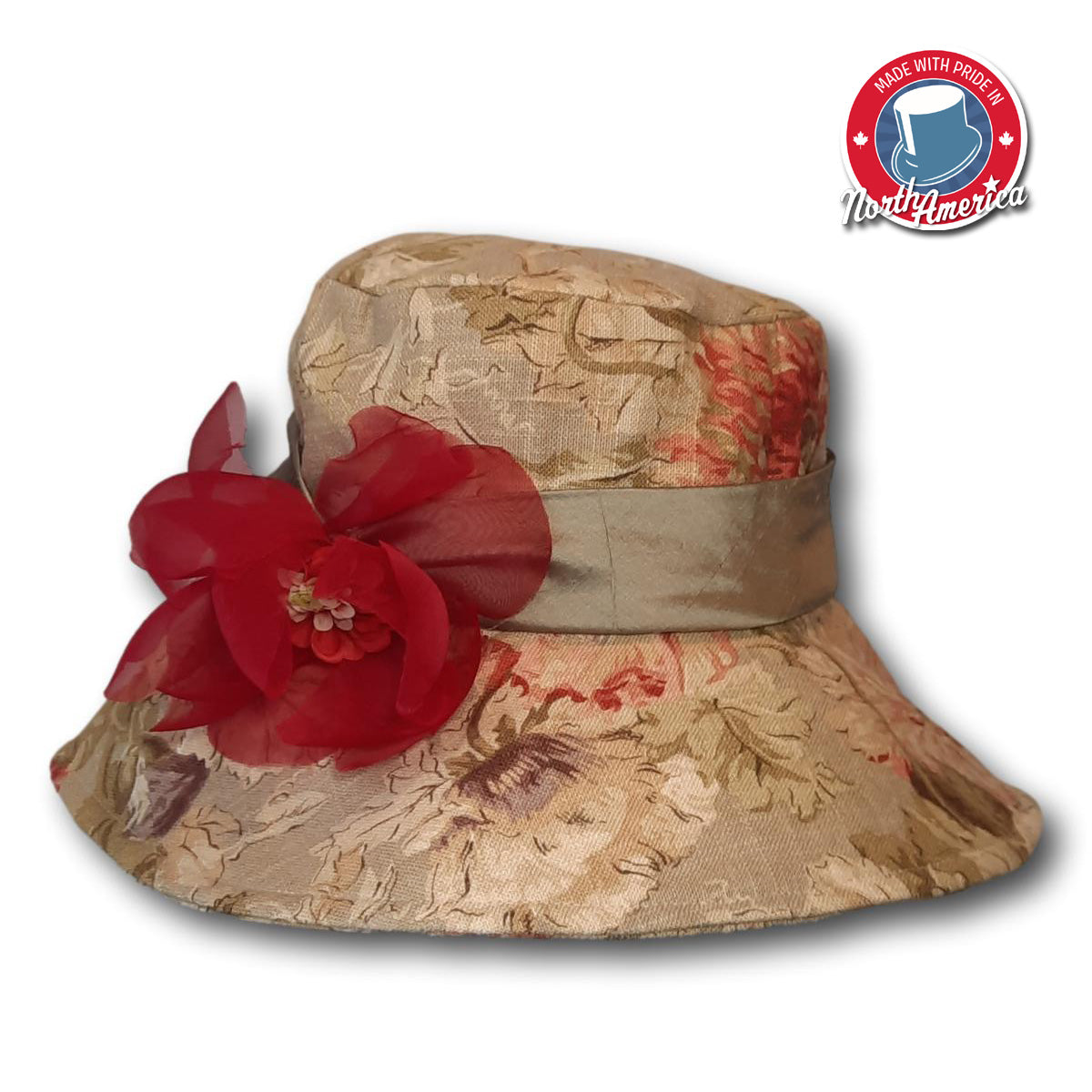 Wide Brim Floral Print :: BeauChapeau Hat Shop