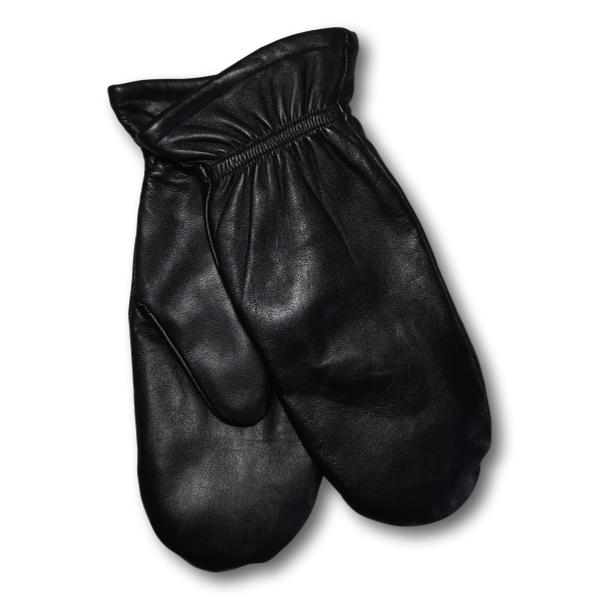 Leather Glove Lined Mittens