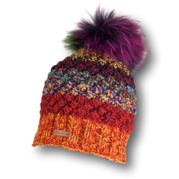 Raccoon Pom Knit Toque